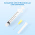 JMU 100pcs Dental Irrigation Syringes, 3cc with 27G Blunt Dispensing Needles, Luer Lock Design