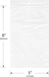 Plymor 5" x 8" Reclosable Plastic Bags (Pack of 200), 2 Mil with Hang-Hole Zipper