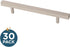 Franklin Brass Simple Square Bar Cabinet Pull, Stainless Steel, 5-1/16 in (128mm) Drawer Handle, 10 Pack, P46657K-SS-B