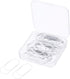 MECCANIXITY 30 Pcs Wide Paper Clip Coated Large Clips, 2 Inch White Bookmarks for Organizing Office Home