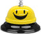 Call Bell Yellow Lovely Smile Face Desk Service Bell, Ding Bell for Restaurant, Hotel, Kitchen, Office