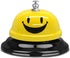 Call Bell Yellow Lovely Smile Face Desk Service Bell, Ding Bell for Restaurant, Hotel, Kitchen, Office