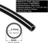 Pneumatic Hose 4mm OD 2.5mm ID, Polyurethane PU Air Hose Pipe Tube, 5 Meter 16.4ft Black