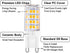 G9 LED Light Bulbs, 5W(40W Halogen Equivalent), 100V-240V, 430LM, Warm White 3000K, G9 Base Non-Dimmable Light Bulbs for Home Lighting,12-Pack by Yosenmi