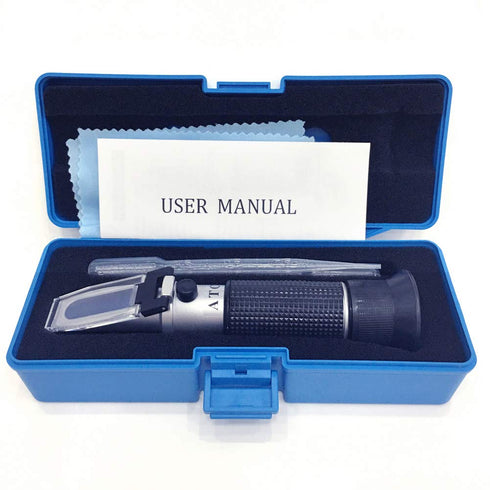 Brix Refractometer with ATC - Brix 0-32 Hydrometer for Wine Making and Homebrew Kit