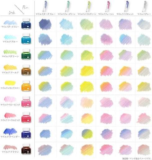 Zebra Highlighter, Bottle Ink, Under Mild Gold P-WI1-MGO