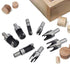 8Pcs Wood Plug Cutter Drill Bit Set, Carbon Steel Straight and Taper Claw, 5/8" 1/2" 3/8" 1/4"