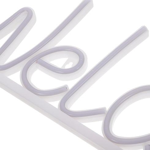 Mobestech Welcome LED Neon Sign Light USB Battery Powered Wall Hanging Decoration for Party Bar Cart Accessories