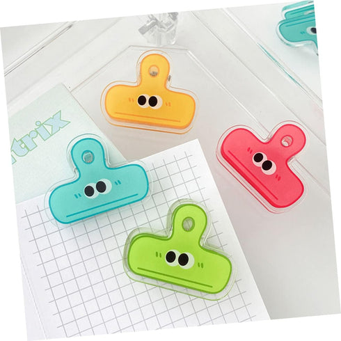NOLITOY Small Eye Clip, Cute Binder Decorative Clips for Food Bags, Coffee Bags, and Paper Clips - 8pcs