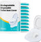 Huazu Disposable Flushable Toilet Seat Covers, 100pcs Biodegradable Seat Covers, Ideal for Airplane