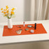 PU Leather Desk Pad Blotter,Waterproof Orange Office Desk Mat for Women,Non-Slip Writing Desk Protector Large Mouse Pad,36x17inch by Wolaile