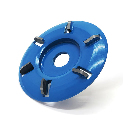 Wood Carving Disc, 6 Teeth Grinder Wheel for Angle Grinder, Chainsaw Wheel for Wood Shaping and Cutting