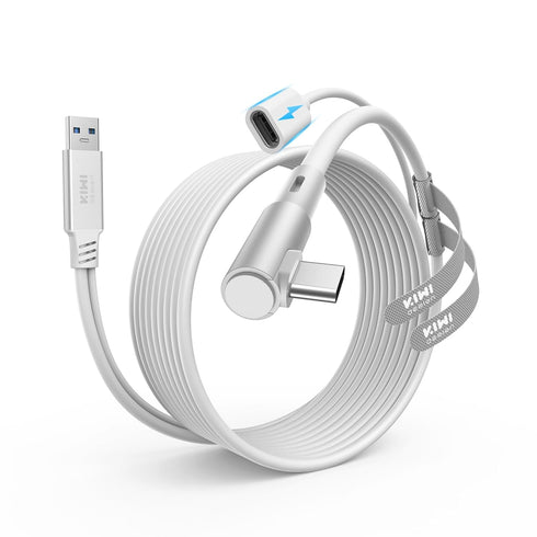 KIWI design Link Cable with Charging 16FT Compatible with Meta Quest 3S/3/2/Pro/Pico