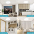 5000K 9.5 Inch 18W 1650LM Airand LED Flush Mount Ceiling Light Daylight LED Ceiling Light Fixture Bathroom Ceiling