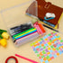 Large Pencil Case, Clear Pencil Box, Plastic Pencil Box Organizer, Hard Pencil Case, Crayon Box for Girls, 1 Pack Big