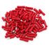 Baomain 0.11" Female & Male Spade Connectors, 22-16 AWG, Fully Insulated Crimp Terminals, Red (200-Pack)