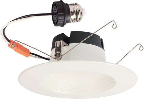 Westinghouse 5141100 11 Watt Recessed LED Downlight, 80 Watt Equivalent, Dimmable, ENERGY STAR, Medium Base, White Trim