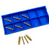 GBJ MGMN200-G 10pcs Tin Coated Carbide Grooving Inserts, 2mm Wide for MGEHR/MGIVR Lathe Grooving Cut-Off Tool