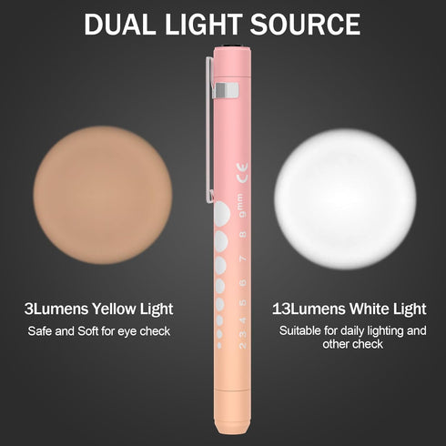 Rechargeable Pen Light for Nurses and Doctors LED Medical Penlight with USB Charging, Dual Light Modes, Durable Clip