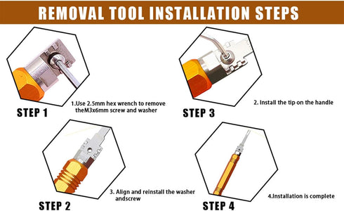 Terminal Removal Tool Kit - 8 PCS Double Head Detachable Electrical Pin Extractor Tool for Automotive Repair Connectors