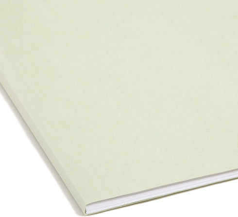 Smead FasTab Hanging Fastener File Folder, 1/3-Cut Built-in Tab, Letter Size, Moss, 18 per Box (65120)
