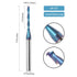 CNC Spiral Router Bits Up Cut with 1/4 inch Shank,1/8 inch Cutting Dia,Extra Long 3 Inch Length Solid Carbide Nano Blue Coated Spiral Upcut CNC Bits End Mill for Wood Cut Carving Engraver