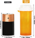 Prescription Reversible Thumb Tab Vials - Medicine Container Pill Bottle with Reversible Cap (12pcs)