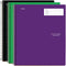 Five Star Interactive Notetaking Spiral Notebooks - 3 Pack, 1 Subject, College Ruled, 11" x 8-1/2", 100 Sheets, Black,