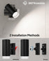 12RGB 3CCT Dimmable Afyuol LED Wall Sconce, Wireless Battery Operated Wall Sconce with Rechargeable Battery Operated