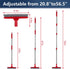2 Pack ITTAHO Grout Brush with Long Handle, Swivel Cleaning Grout Line Scrubber - Extendable Durable Handle Grout