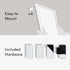 U Brands Contempo Magnetic Dry Erase Board 11”x14”, White Modern Frame, Includes Magnet and Marker