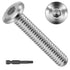 TROPUNAIL Hurricane Shutter Screws 1/4-20 x 1-1/2'', 304 Stainless Steel Sidewalk Bolts, Rust-Resistant