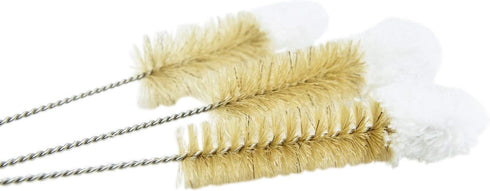 HUJI Stainless Steel Multi-Purpose Cleaning Brushes, Soft Tip, Set of 3