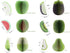Sticky Note 3D Fruit and Vegetable Sticky Note Message, 140 Sheets/Pad, 13 Pads/Set for Home Office School Gifts