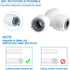 3/8" O.D. Quick Connect Fittings, Food Grade Push to Connect Fittings for RO Systems (16 Pcs)