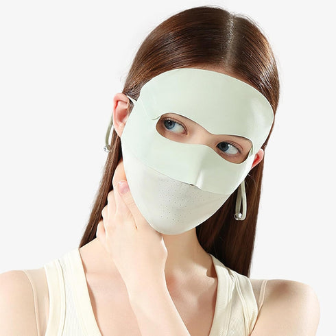 BUBEFSKD Sunscreen Ice Silk UV Protections Face Cover Sunscreen Outdoor Cover With Forehead Covering