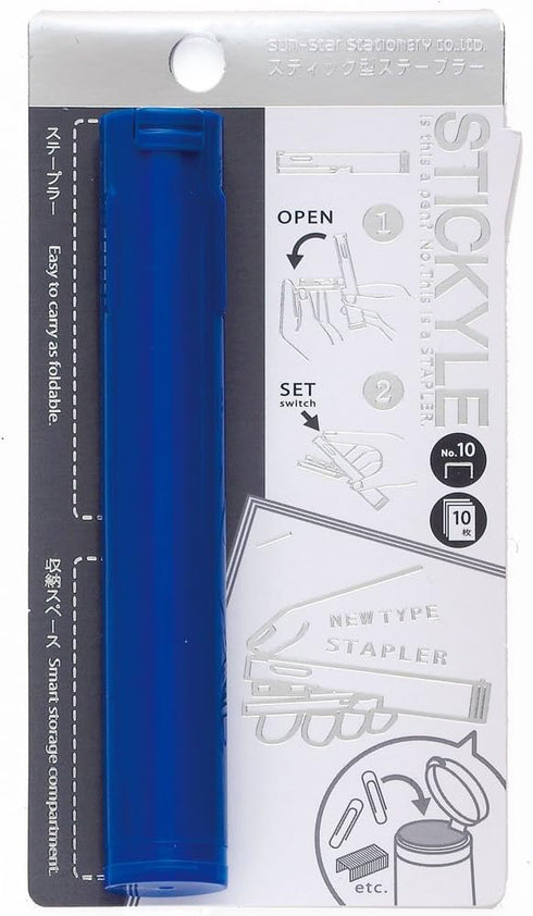 Sunstar Pen Type Stapler Stickyle in Navy Blue (S4763238)