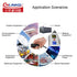 CNLINKO Outdoor Lighting Electrical Cable Power Connectors, Waterproof M16 4PIN Male to Female Panel Mount Connector