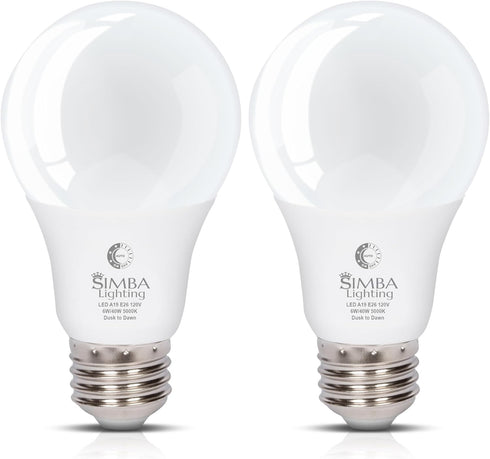 Simba Lighting LED Outdoor Light Bulbs with Photocell Sensor Dusk to Dawn
