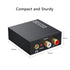 192KHz 3.5mm PS4 DAC Digital to Analog Audio Converter, Optical to RCA Adapter with Coaxial Cable, Toslink Optical