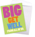 NobleWorks Jumbo Get Well Greeting Card (8.5 x 11 Inch) - Feel Better Soon Notecard