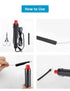 650 Pcs Black Heat Shrink Tubing, innhom UL Approved 2:1 Electrical Cable Wire Kit Set for Long Lasting Insulation