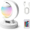 Lexvoltrix RGB Moon Table Lamp with Clock Display, Bluetooth Speaker, Dimmable LED Night