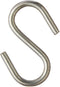 Azar Displays Metal S-Hook, 0.5" W x 1.25" H, 20 Pack