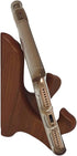 BANBERRY DESIGNS Walnut Folding 4" H Easels Display Stands, Premium Quality - Set of 3 Ideal for Small Plates, Plaques,