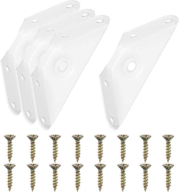 PATIKIL Gusset Joints, 4Pcs 59mm x 59mm Carbon Steel Corner Braces Bracket