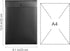VANRA Vertical File Folders, Poly Filing Envelope with Snap Button Closure for A4 Letter Size Paper, Pack of 5
