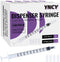 1ml Syringe with Cap, Luer Slip Tip, Bulk Sterile Sealed Pack of 100 pcs, No Needle