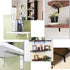 ZHome 110X150MM Corner Brace Shelf Bracket Heavy Duty Black Steel L Corner Brace, Decorative Joint Angle Bracket
