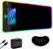 ToLuLu Wireless Charging RGB Gaming Mouse Pad, 15W LED Mouse Mat with 30W Charger, Large Mousepad with Wrist Support,